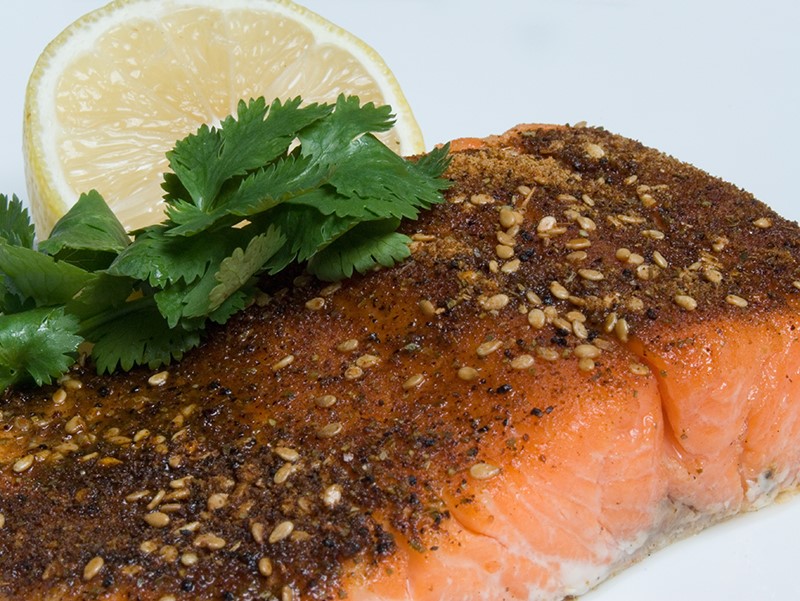 Easy Cajun Salmon Fillet with Lemon