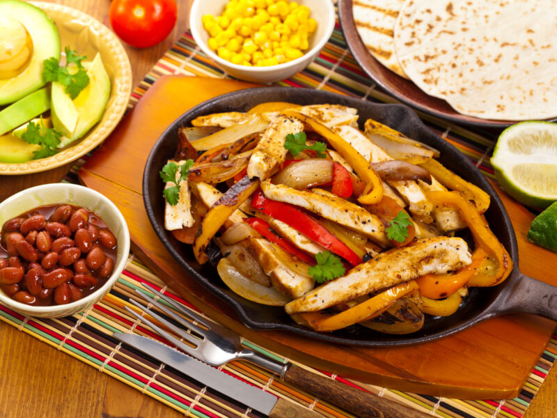 Oven-Grilled Chicken Fajitas