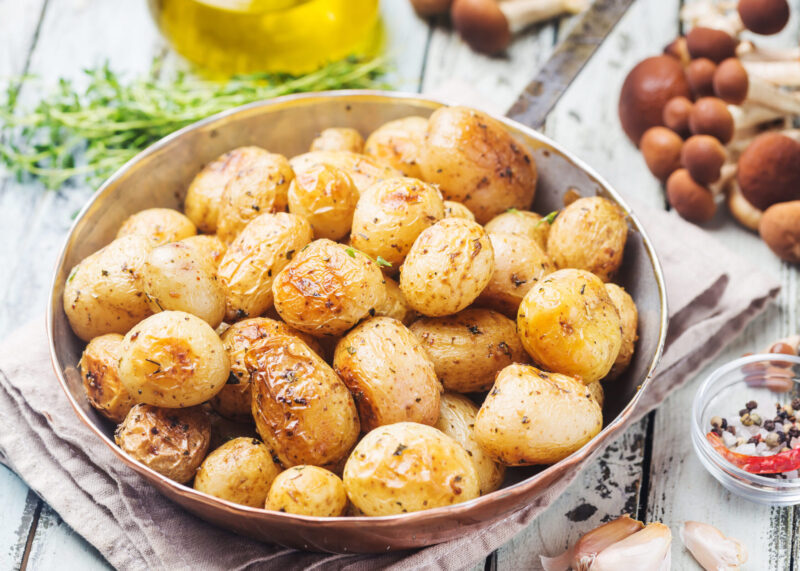Roasted Garlic Baby Potatoes