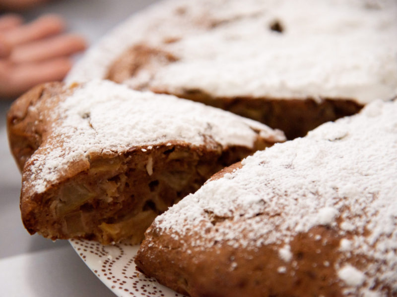 Apple Walnut Spice Cake